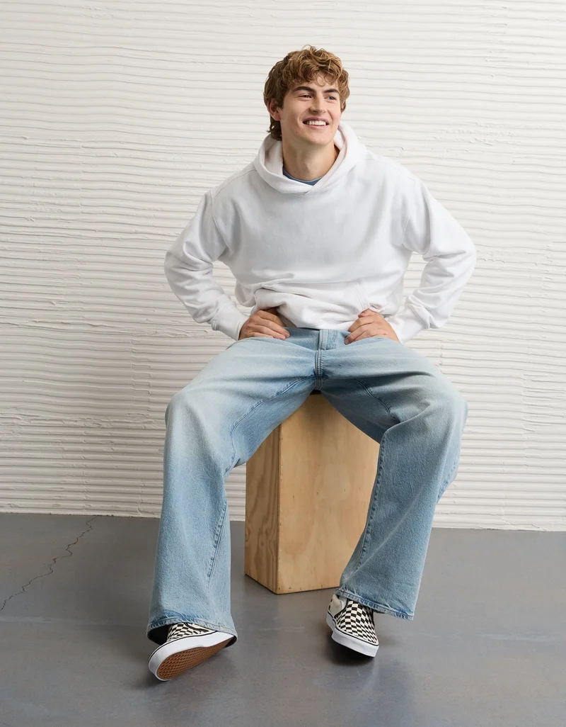 امريكان ايجل هودي سميك بقصّة مريحة من نسيج سميك وفاخر